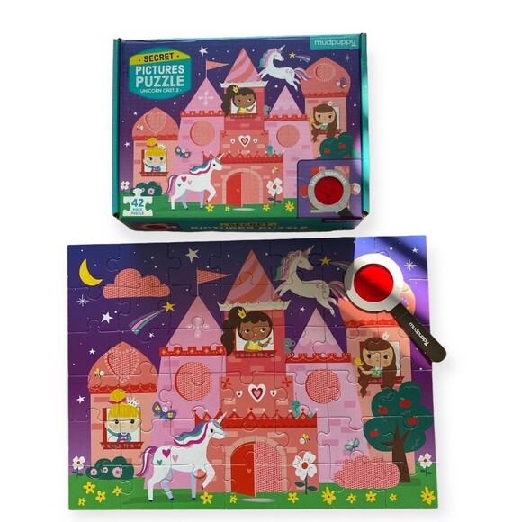 MUDPUPPY Unicorn Princess Jigsaw Puzzle Castle Secret Pictures Surprise - Picture 8 of 11